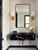A-Street Prints Kismine Gold Botanical Trail Wallpaper