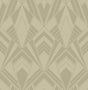 A-Street Prints Allenby Khaki Flocked Wallpaper