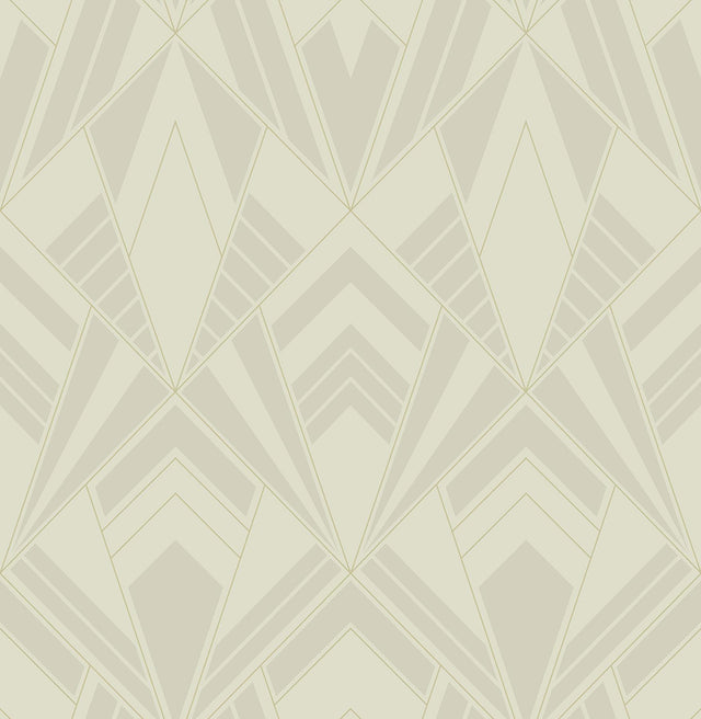 A-Street Prints Allenby Pearl Flocked Wallpaper