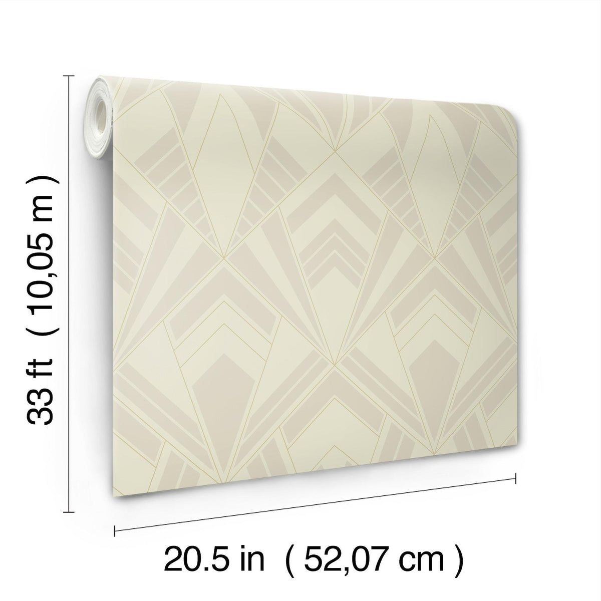 A-Street Prints Allenby Pearl Flocked Wallpaper