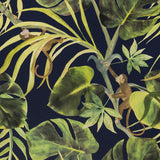 Clarke & Clarke MONKEY BUSINESS INDIGO Wallpaper