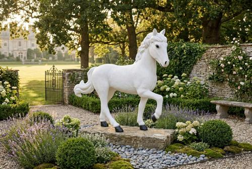 Phillips Collection Pony Sculpture Walking Gel Coat Accent
