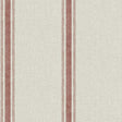 York Linette Red Fabric Stripe Wallpaper