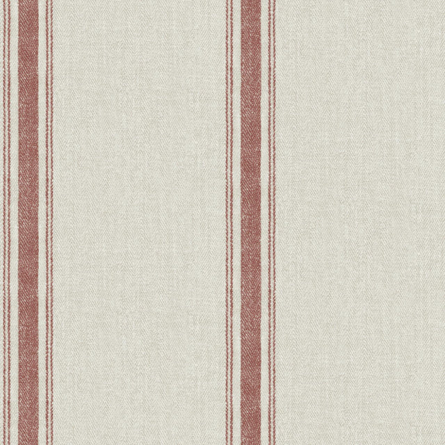 York Linette Red Fabric Stripe Wallpaper