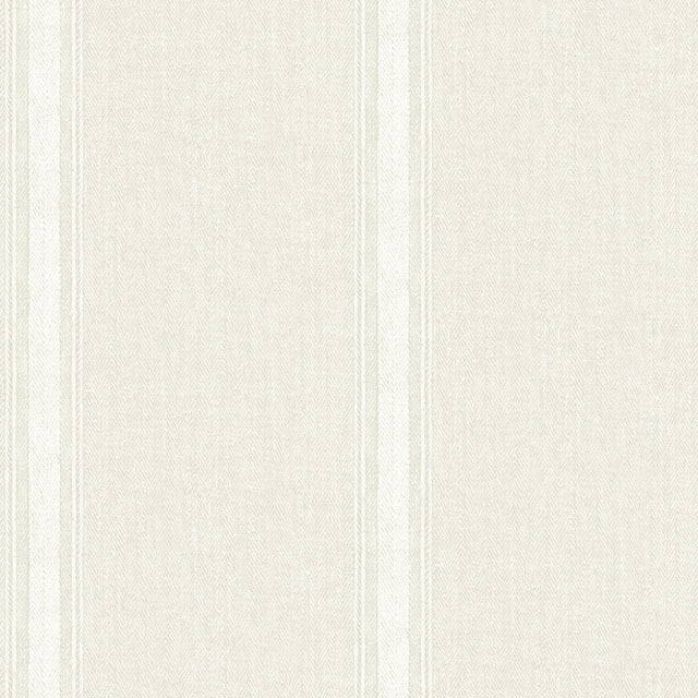 York Linette Cream Fabric Stripe Wallpaper