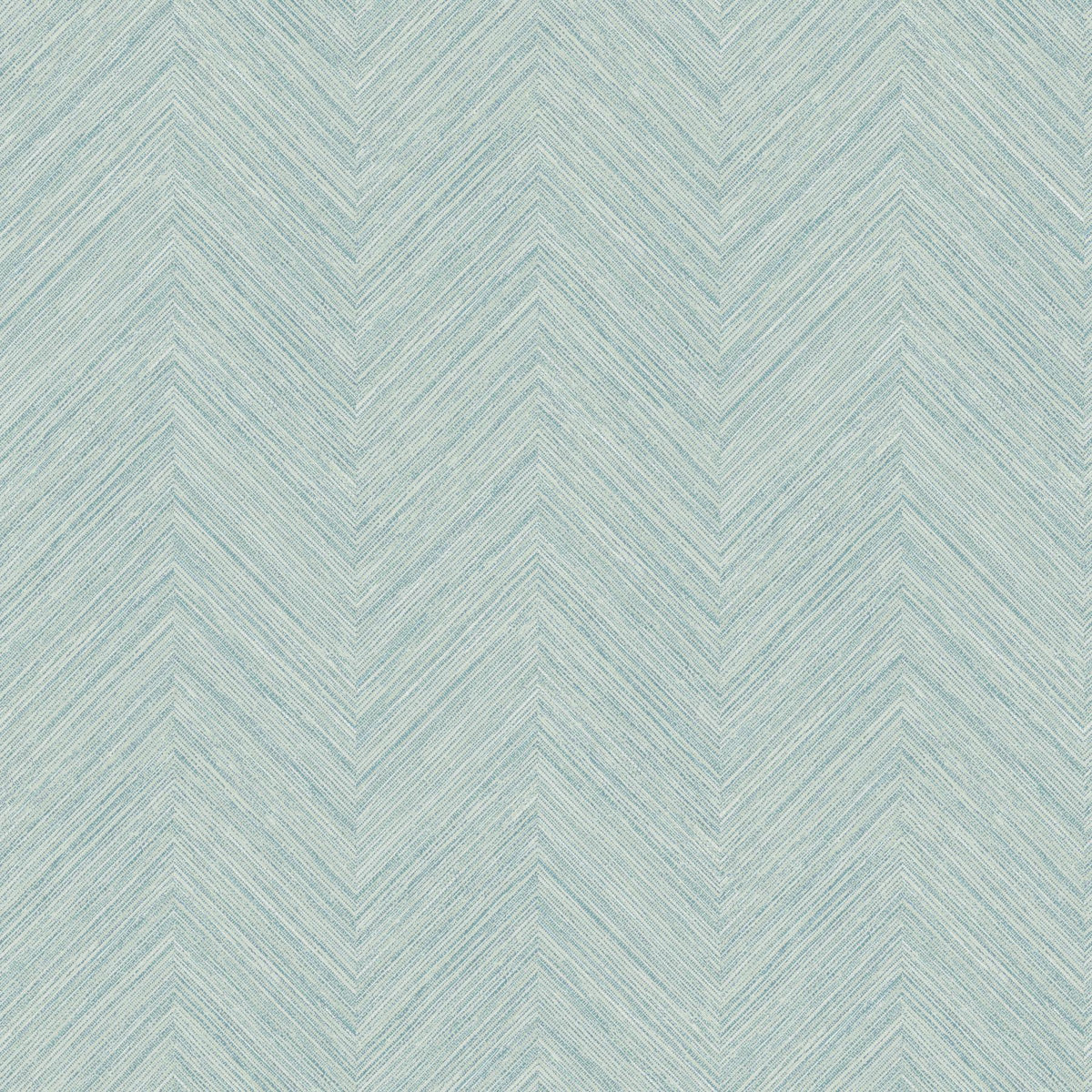 York Caladesi Aqua Linen Chevron Wallpaper