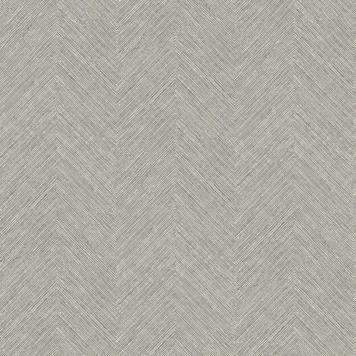 York Caladesi Dark Grey Linen Chevron Wallpaper
