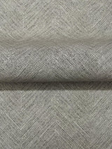 York Caladesi Dark Grey Linen Chevron Wallpaper