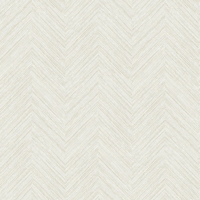 York Caladesi Light Grey Linen Chevron Wallpaper