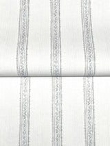 York Mandevilla Light Blue Vine Stripe Wallpaper