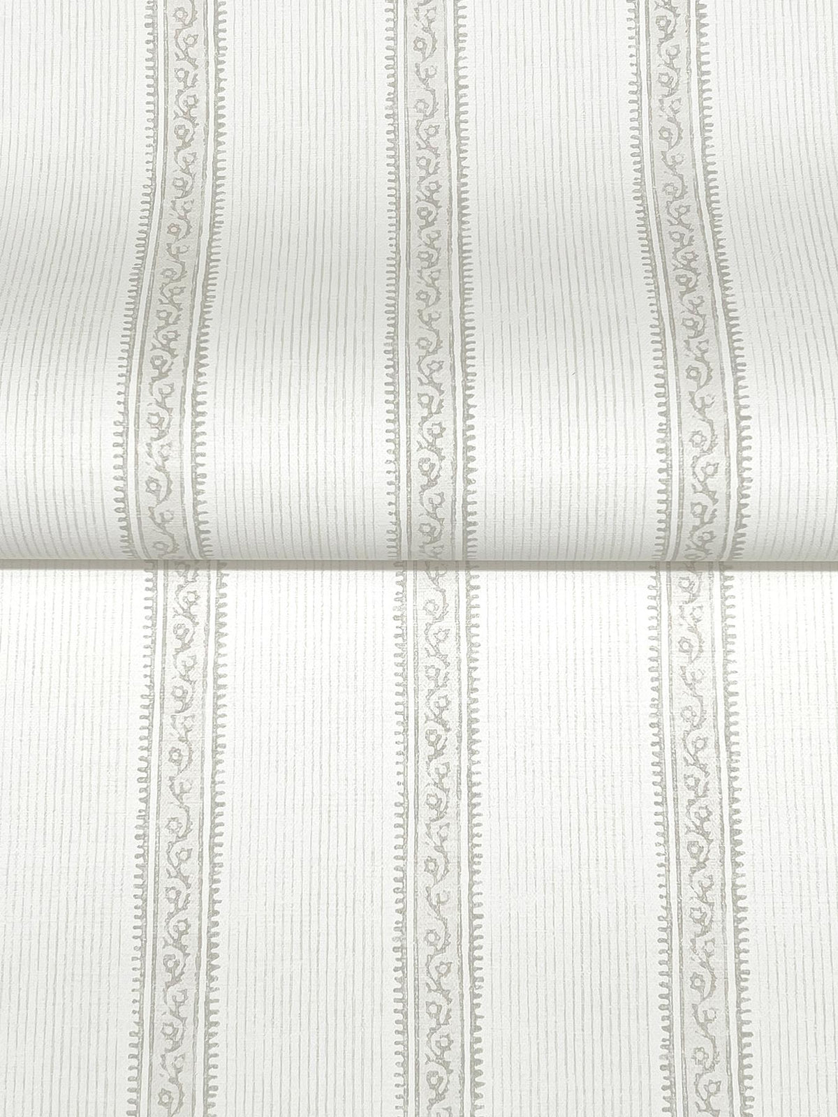 York Mandevilla Beige Vine Stripe Wallpaper