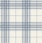 York Cabin Check Blue Plaid Wallpaper