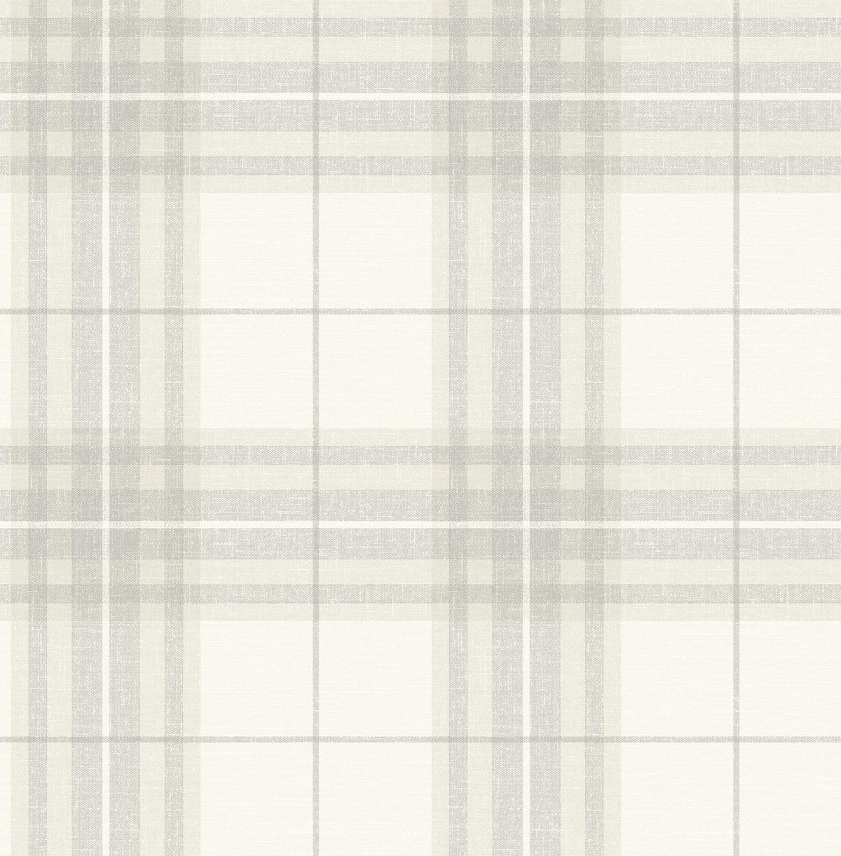 York Cabin Check Grey Plaid Wallpaper