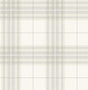 York Cabin Check Grey Plaid Wallpaper