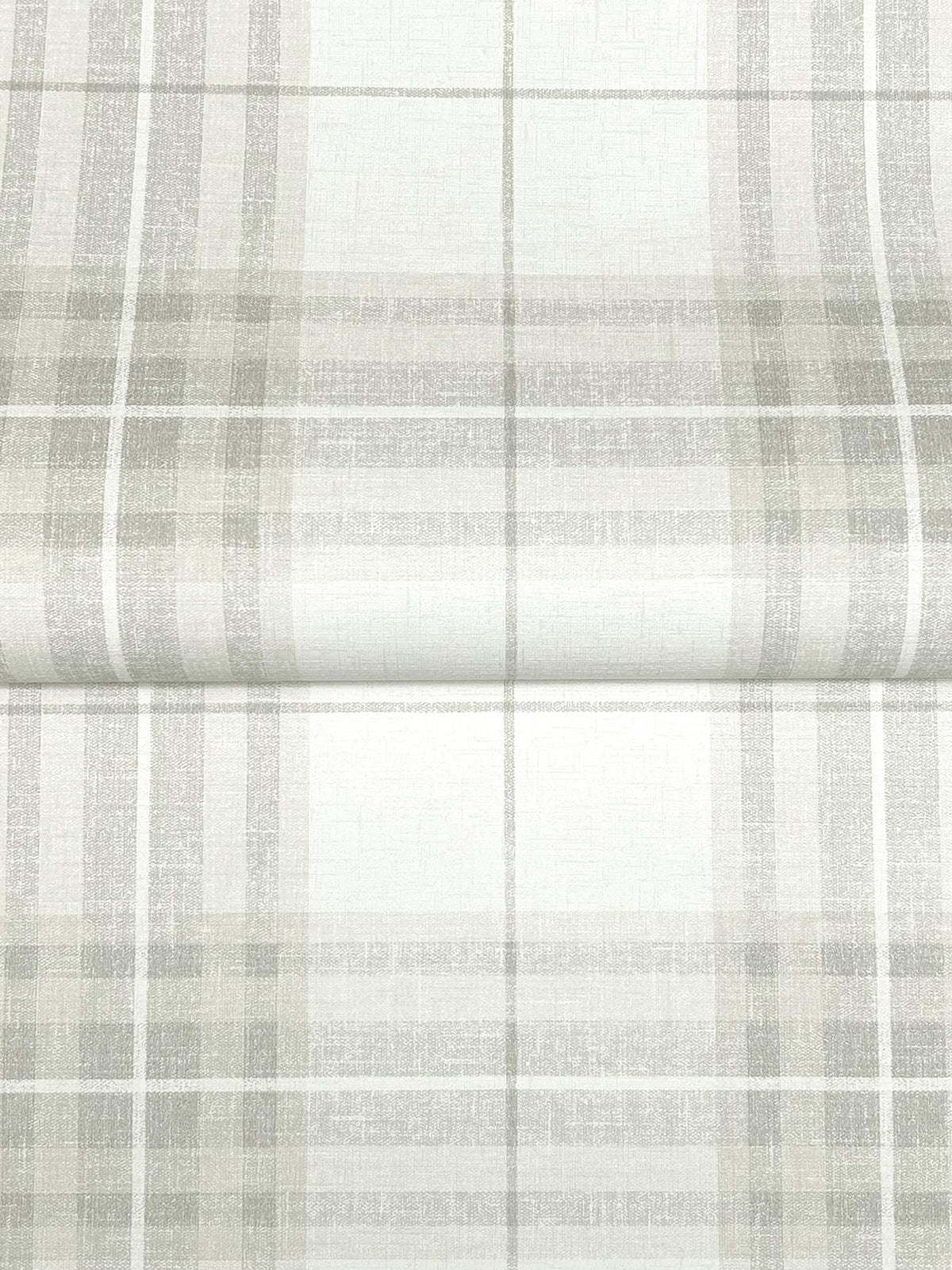 York Cabin Check Grey Plaid Wallpaper