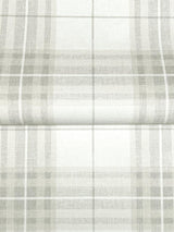 York Cabin Check Grey Plaid Wallpaper