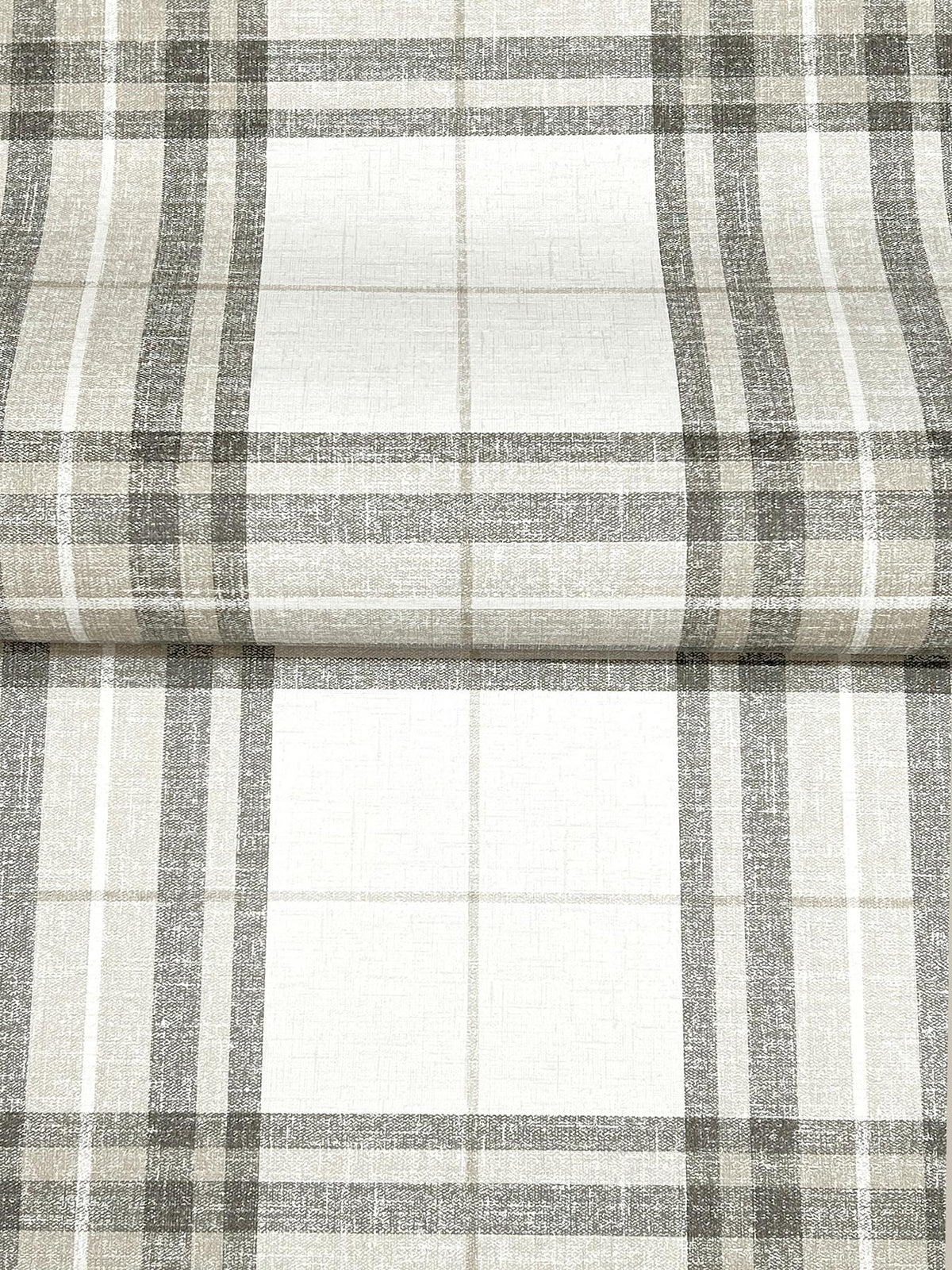 York Cabin Check Charcoal Plaid Wallpaper