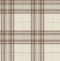 York Cabin Check Rust Plaid Wallpaper