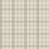 York Austin Beige Plaid Wallpaper