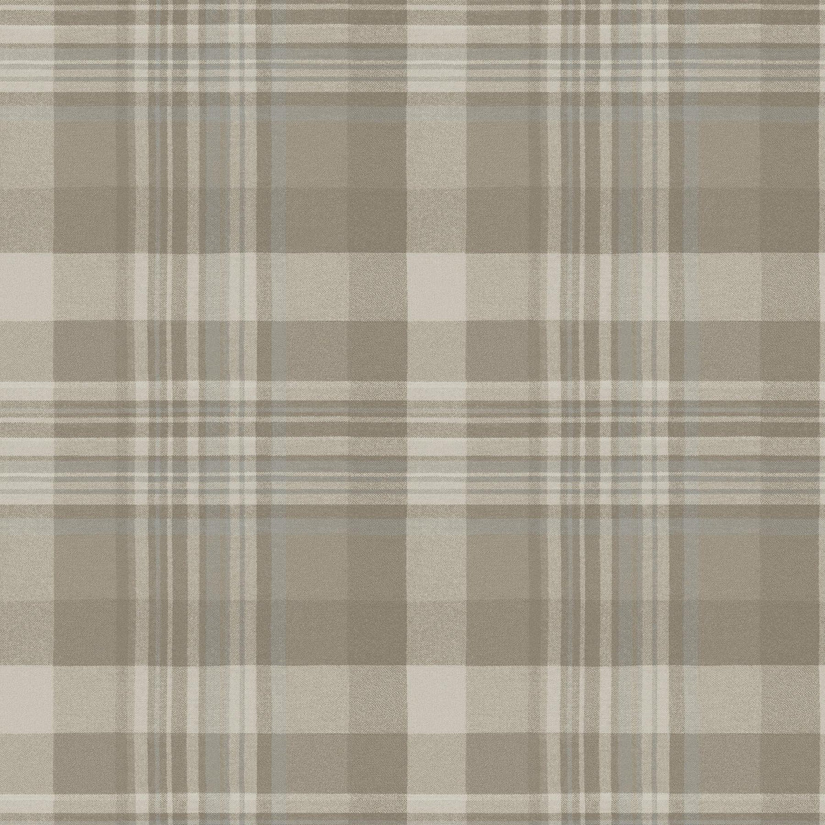 York Dutton Plaid Light Brown Flannel Wallpaper