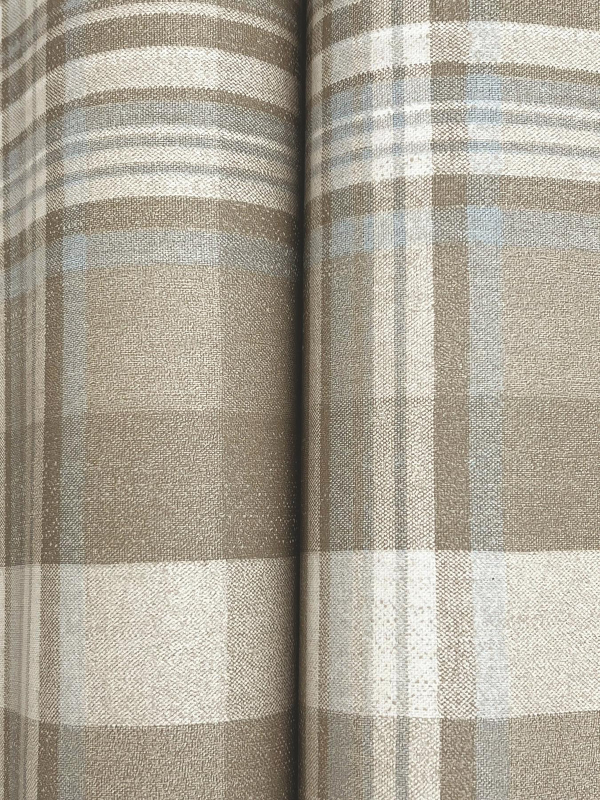 York Dutton Plaid Light Brown Flannel Wallpaper