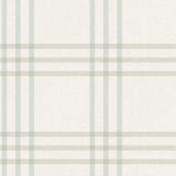 York Fletcher Aqua Plaid Wallpaper