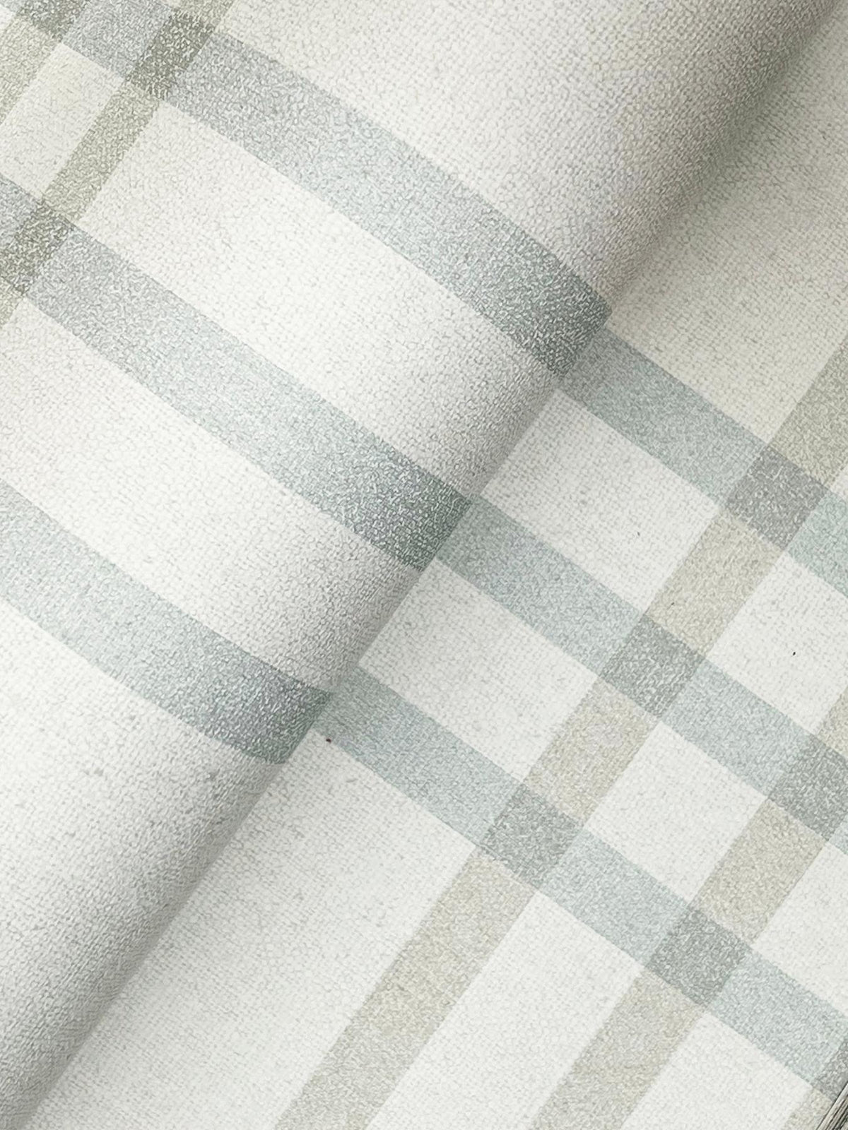 York Fletcher Aqua Plaid Wallpaper
