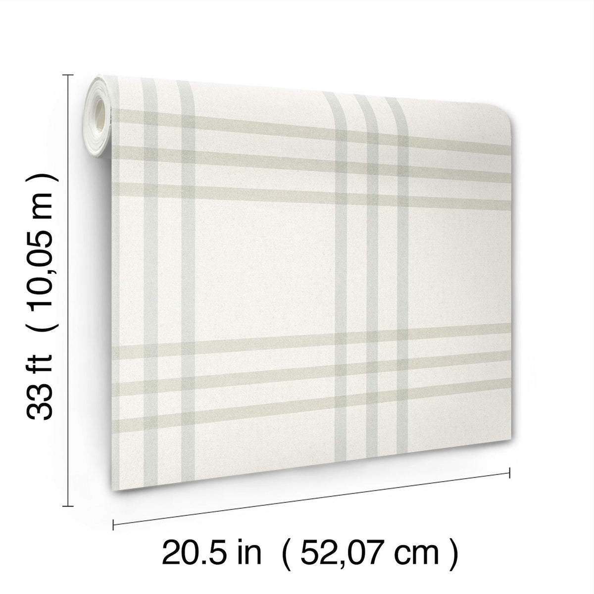 York Fletcher Aqua Plaid Wallpaper