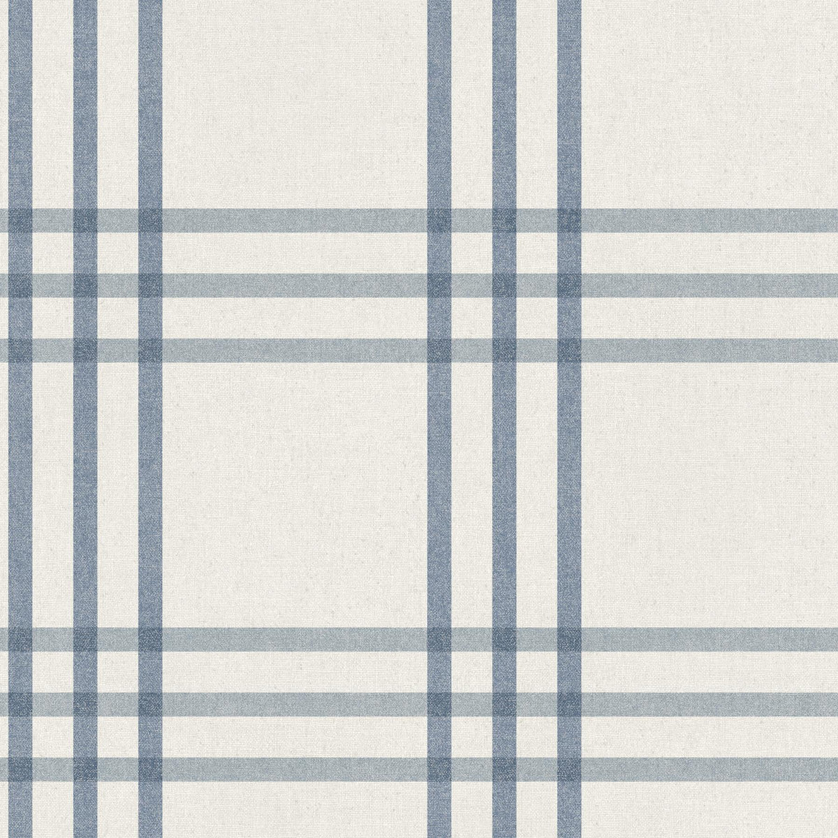 York Fletcher Blue Plaid Wallpaper