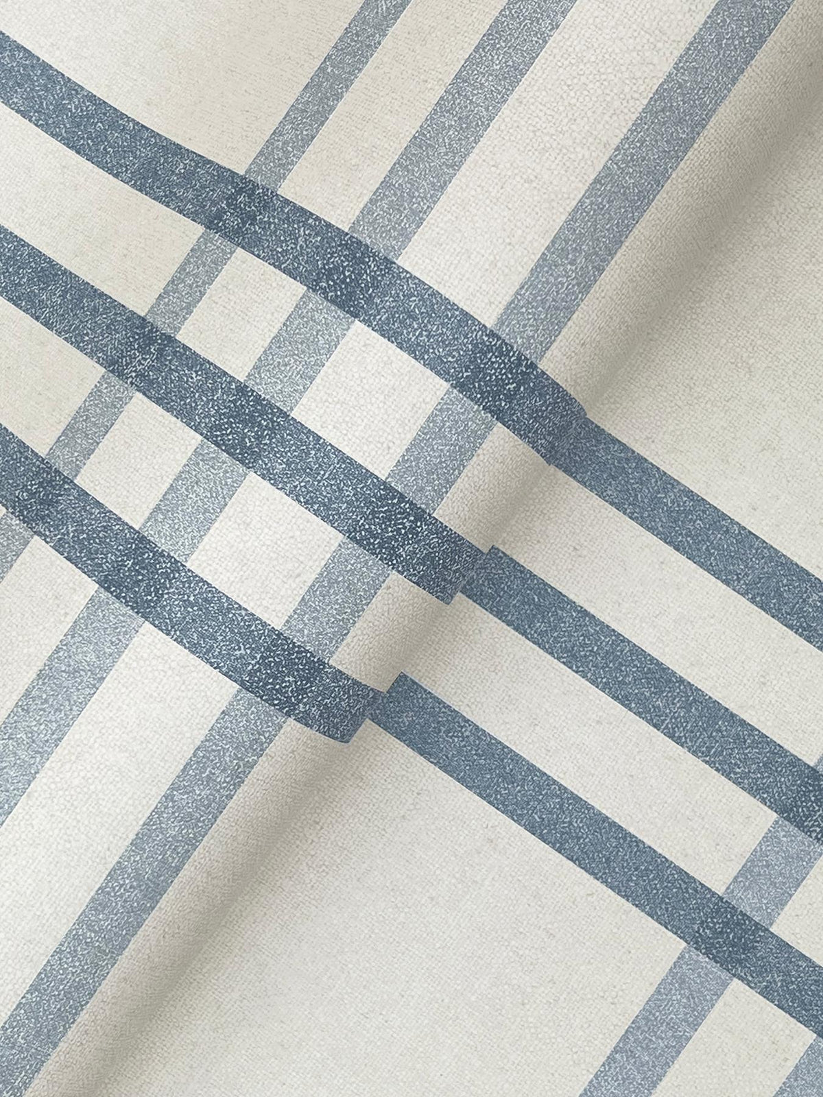 York Fletcher Blue Plaid Wallpaper