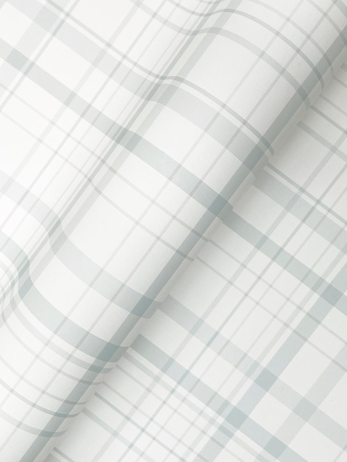 York Burgess Light Blue Plaid Wallpaper