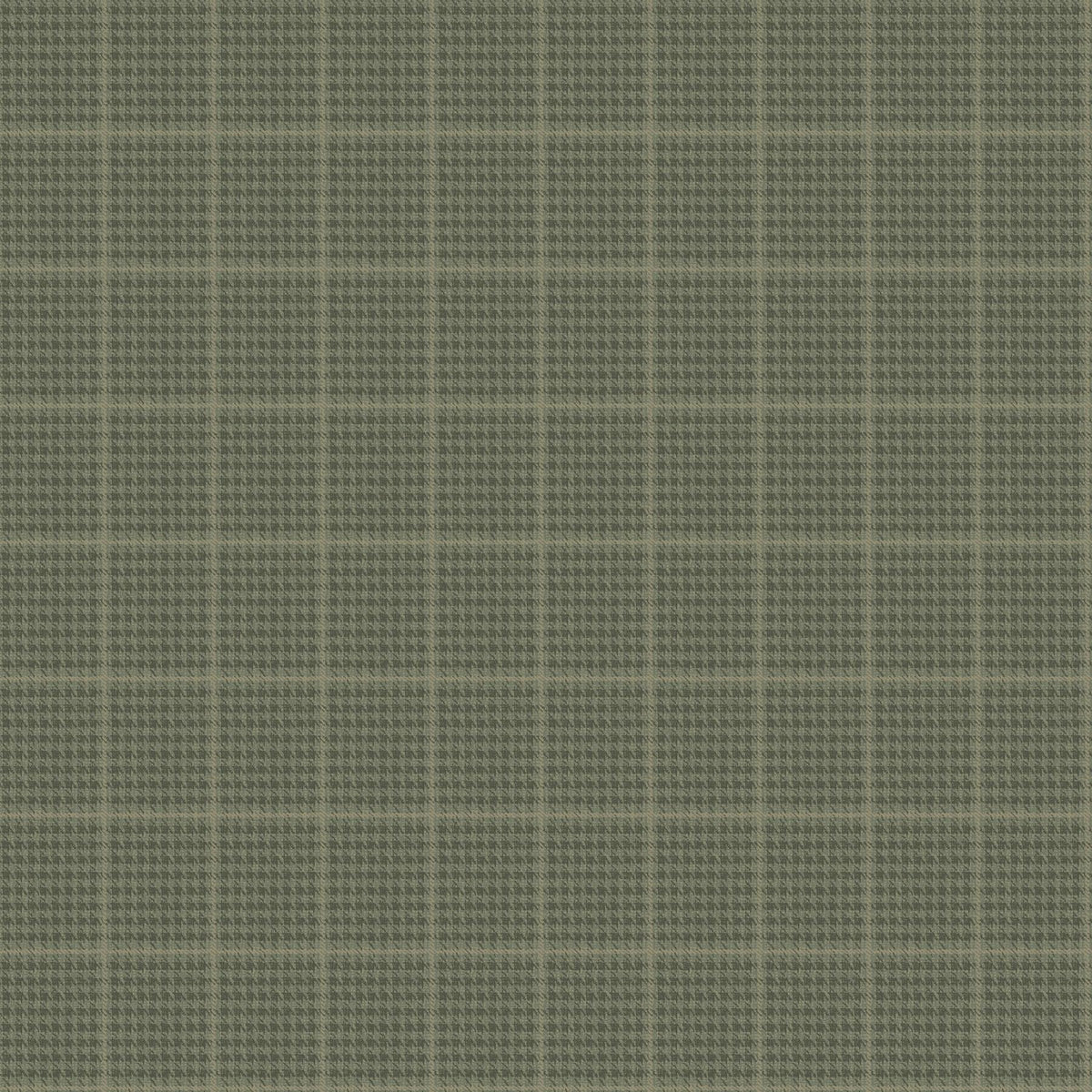 York Prescott Dark Green Glen Check Wallpaper