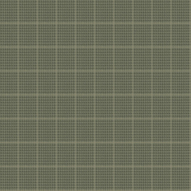 York Prescott Dark Green Glen Check Wallpaper