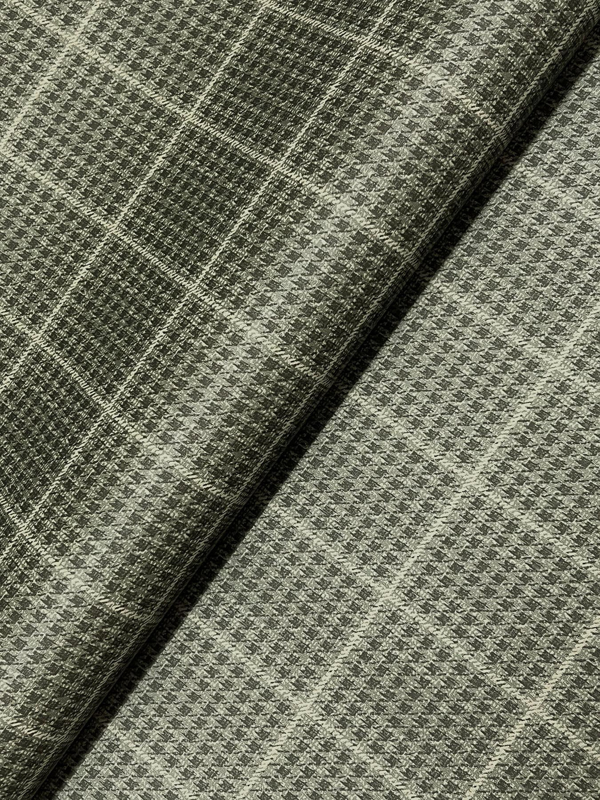 York Prescott Dark Green Glen Check Wallpaper