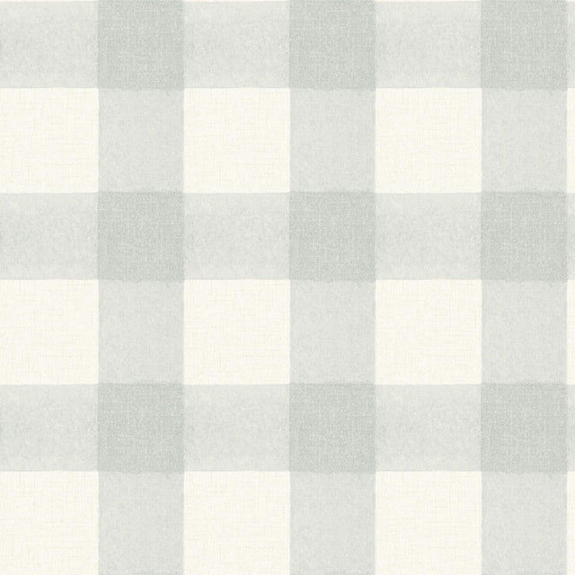 York Thorpe Aqua Plaid Wallpaper