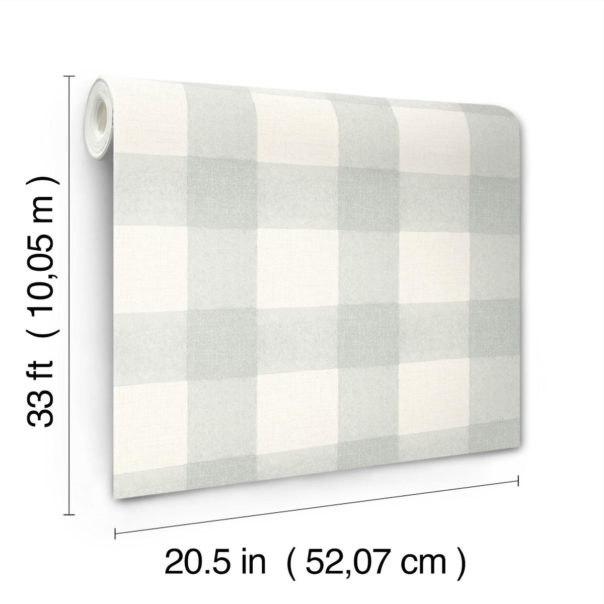 York Thorpe Aqua Plaid Wallpaper