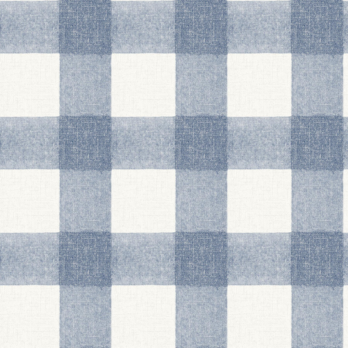 York Thorpe Blue Plaid Wallpaper