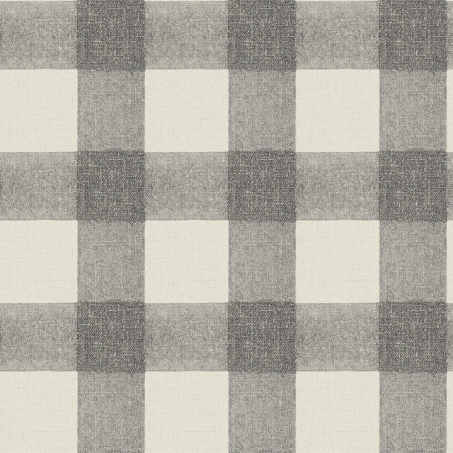 York Thorpe Charcoal Plaid Wallpaper