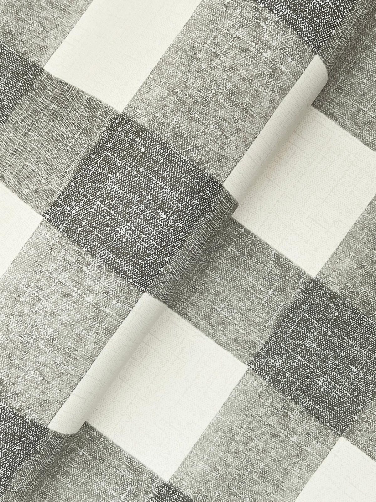 York Thorpe Charcoal Plaid Wallpaper