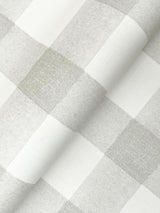 York Thorpe Light Grey Plaid Wallpaper