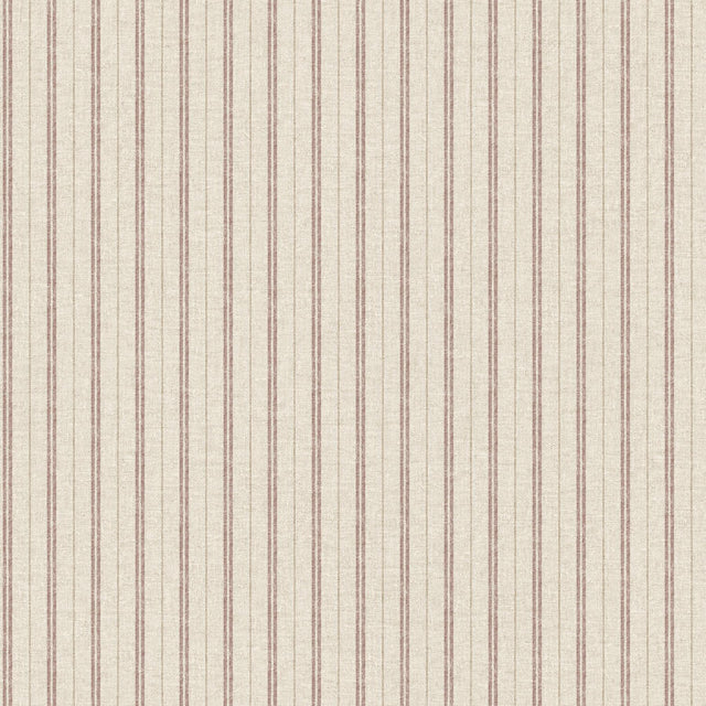 York Harville Maroon Double Stripe Wallpaper