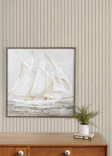 York Harville Maroon Double Stripe Wallpaper
