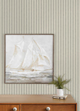 York Harville Black Double Stripe Wallpaper