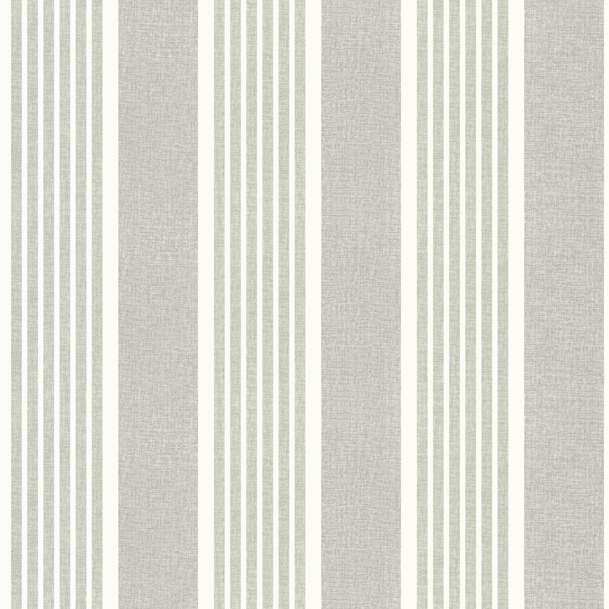 York Bingley Green Embellished Stripe Wallpaper