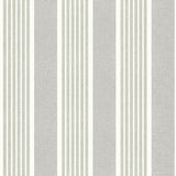 York Bingley Green Embellished Stripe Wallpaper