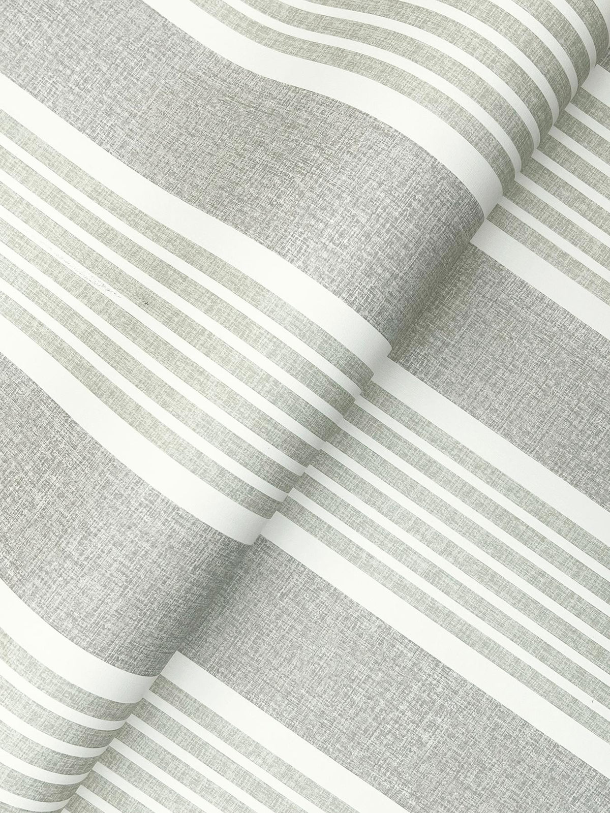 York Bingley Green Embellished Stripe Wallpaper