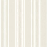 York Bingley Beige Embellished Stripe Wallpaper