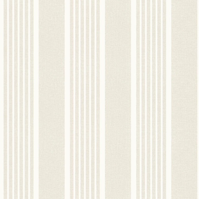 York Bingley Beige Embellished Stripe Wallpaper