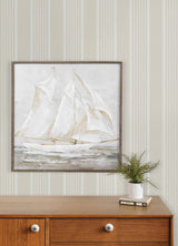 York Bingley Beige Embellished Stripe Wallpaper