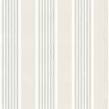 York Bingley Light Grey Embellished Stripe Wallpaper